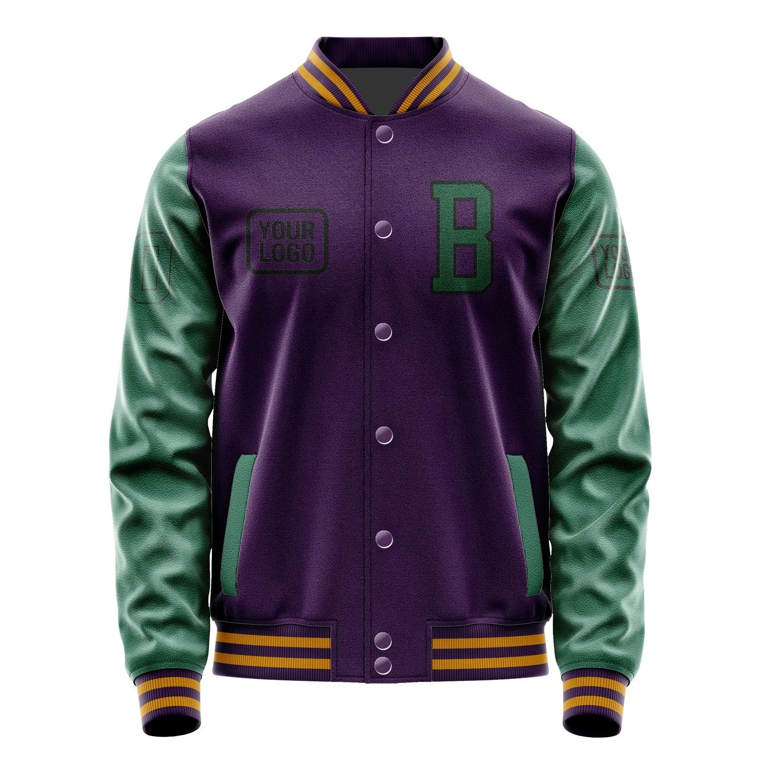 Custom Purple Green Jacket sold by Tailorly product image thumbnail 2