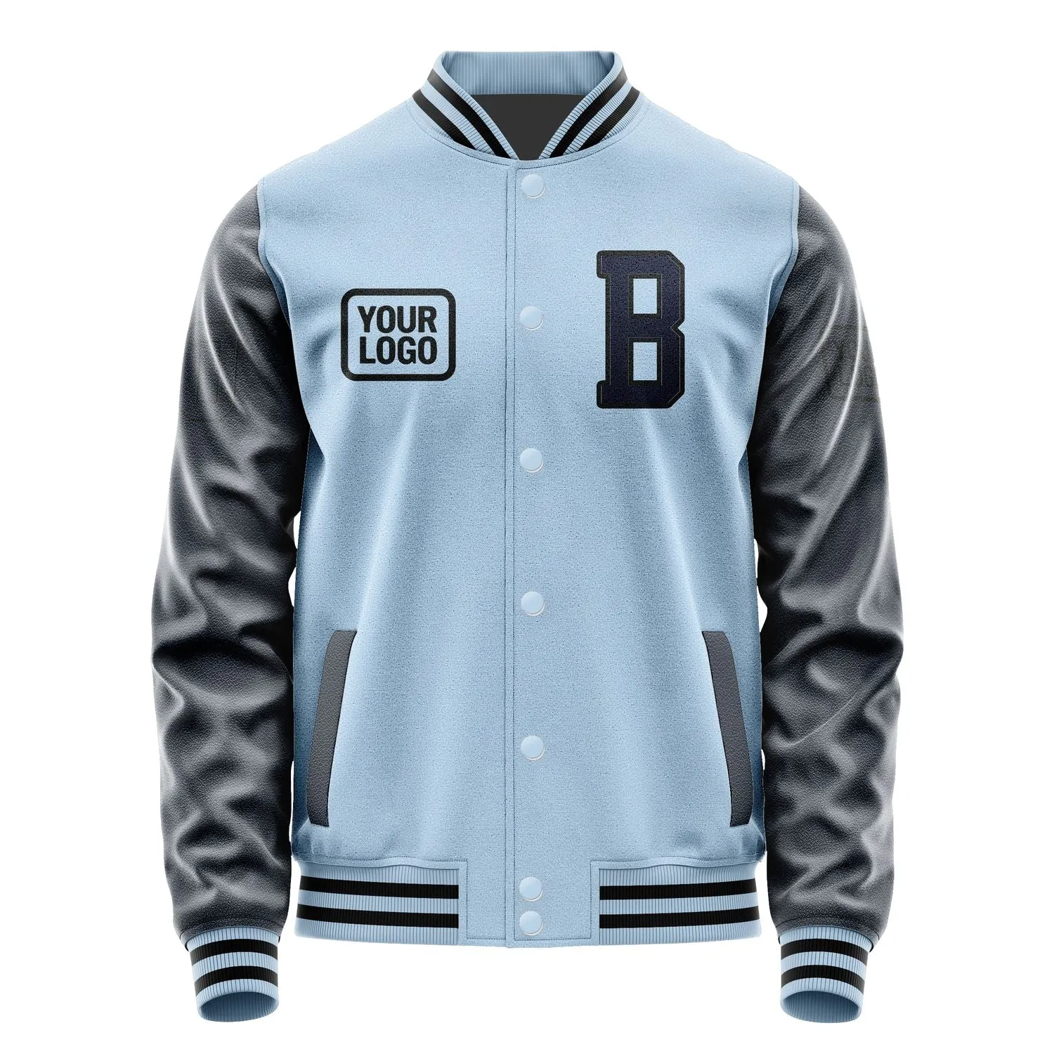 Custom Light Blue Navy Jacket sold by Tailorly product image thumbnail 2