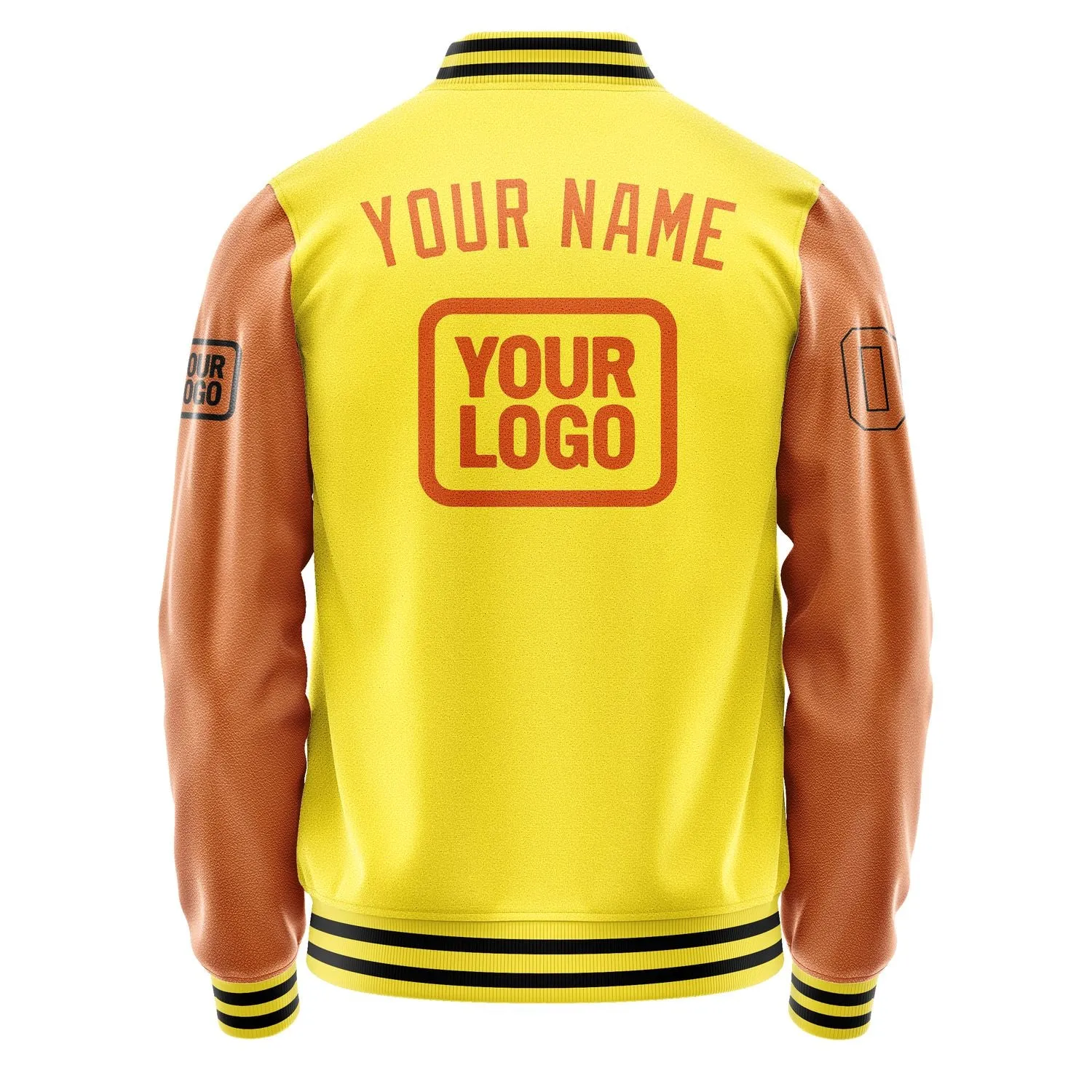 Custom Light Yellow Orange Jacket sold by Tailorly product image thumbnail 4