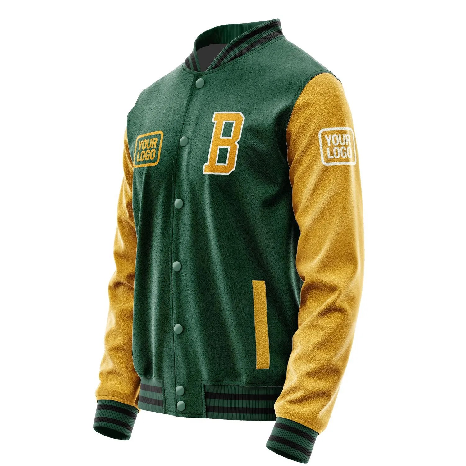 Custom Green Yellow Jacket sold by Tailorly product image thumbnail 3