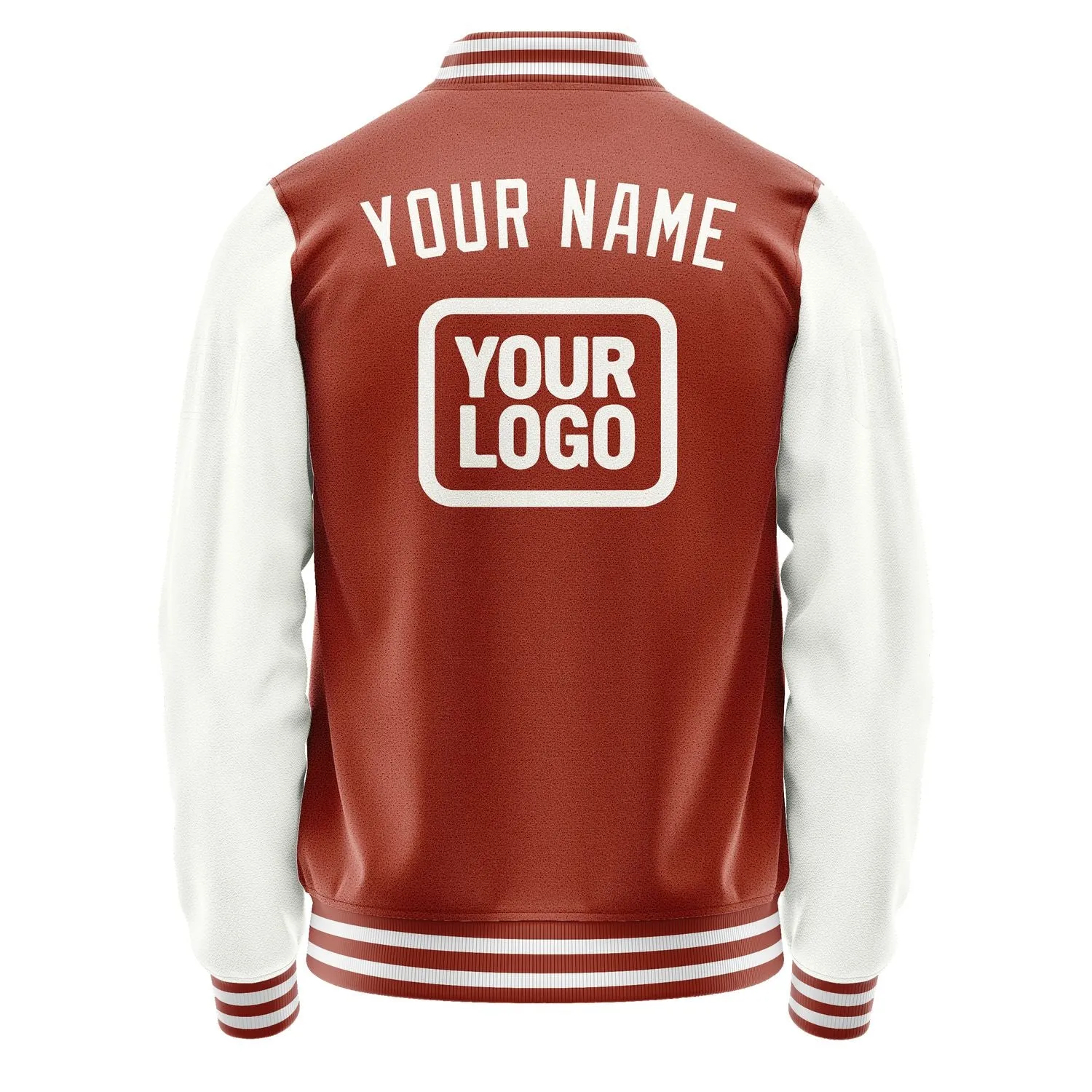 Custom Coral Red White Jacket sold by Tailorly product image thumbnail 4