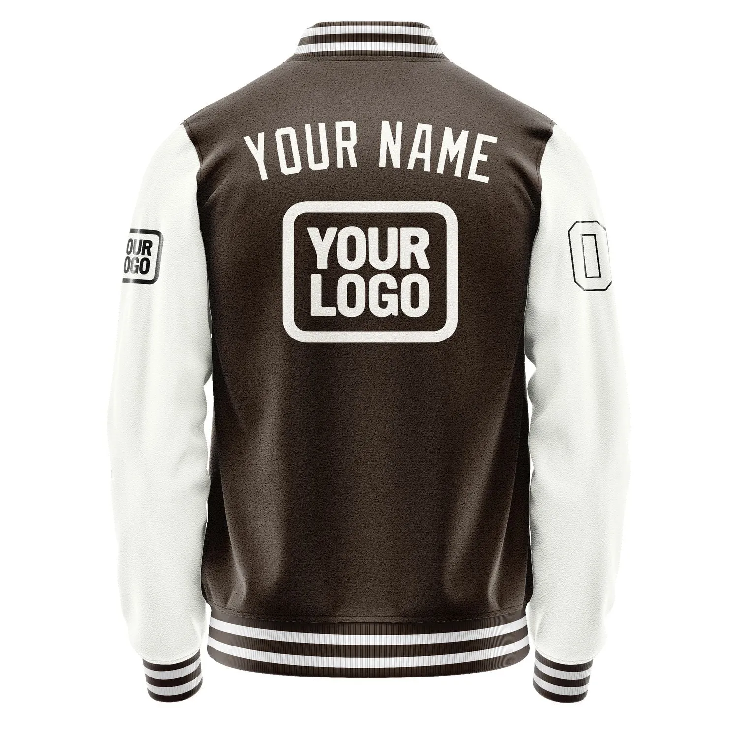 Custom Brown White Jacket sold by Tailorly product image thumbnail 4