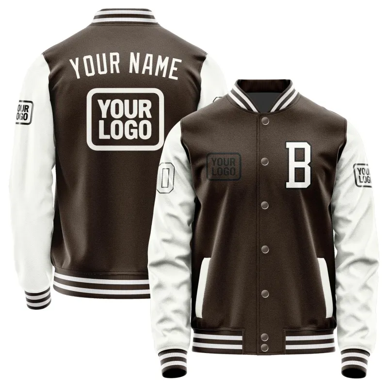Custom Brown White Jacket sold by Tailorly