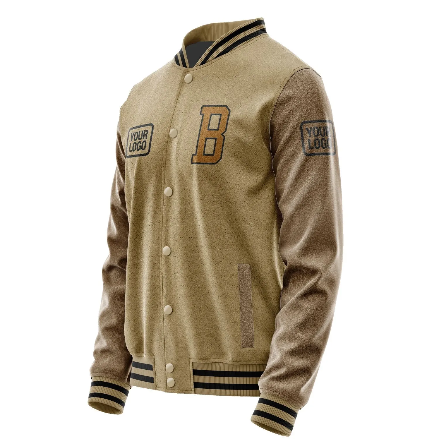 Custom Light Khaki Khaki Jacket sold by Tailorly product image thumbnail 3