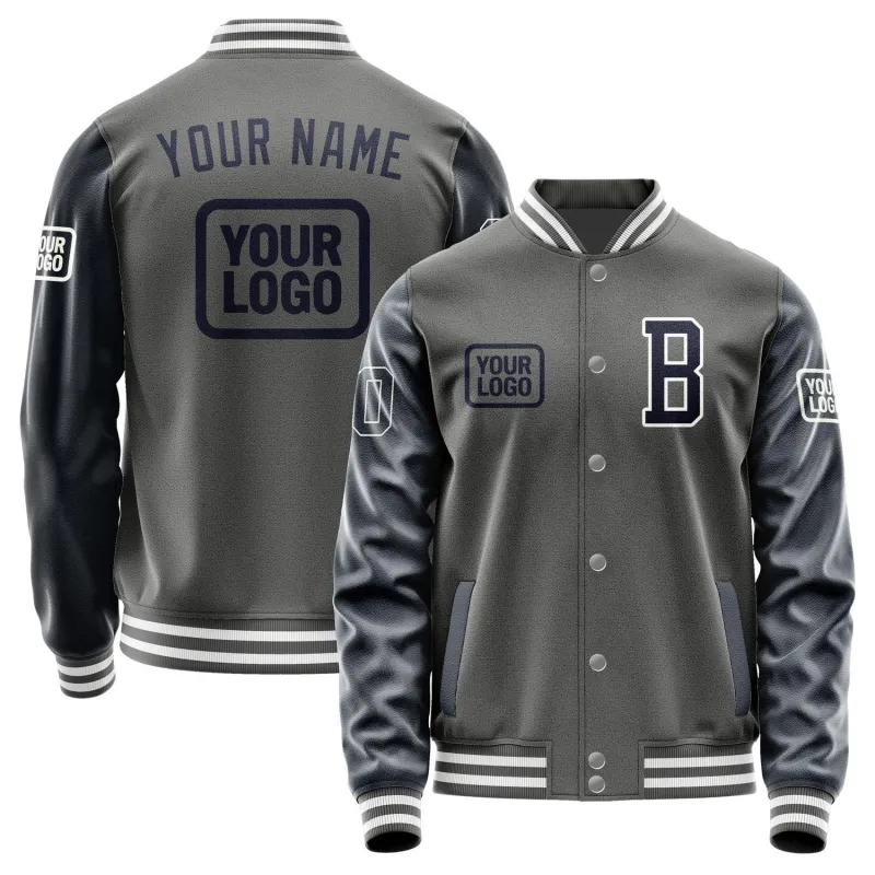 Custom Dark Grey Navy Jacket sold by Tailorly
