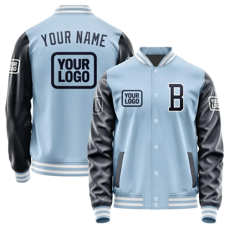 Custom Light Blue Navy Jacket sold by Tailorly