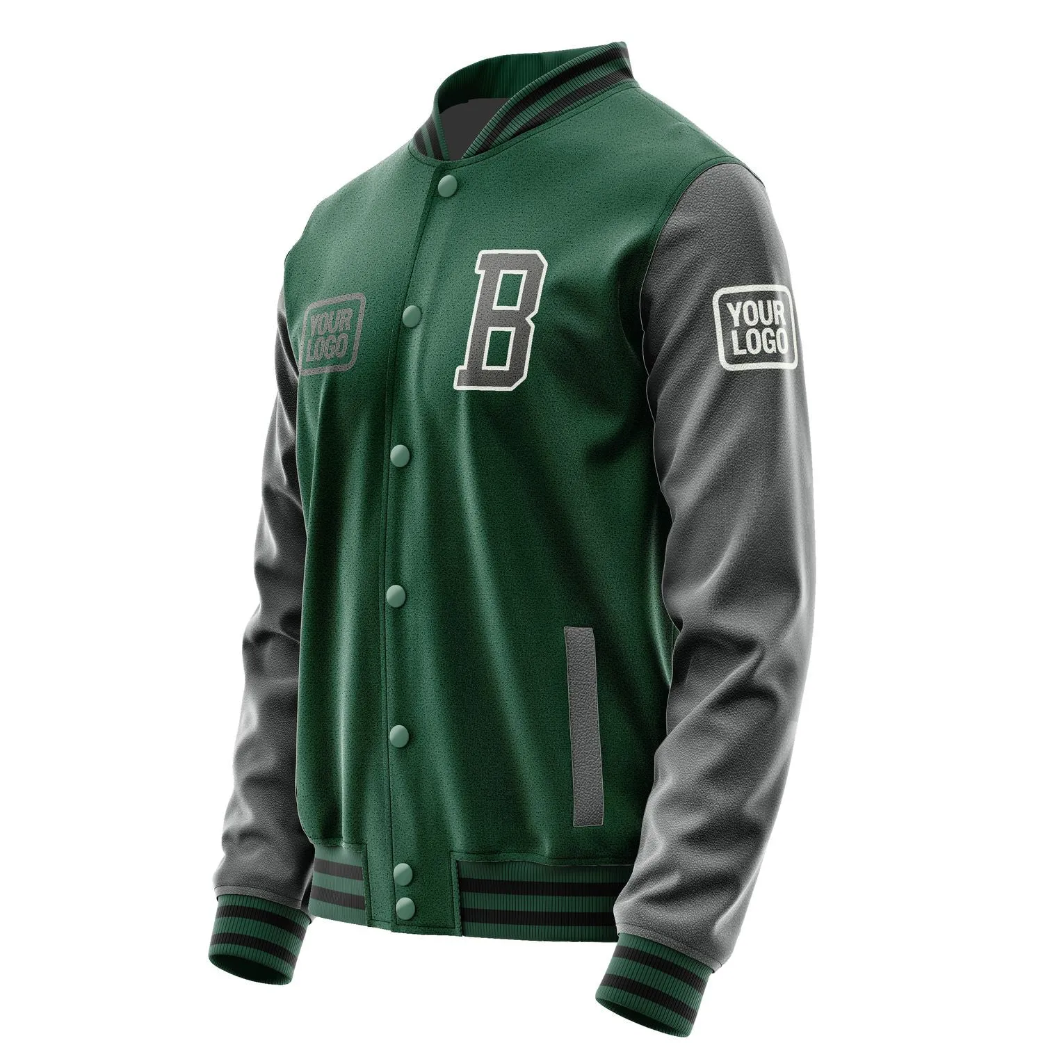 Custom Green Dark Grey Jacket sold by Tailorly product image thumbnail 3