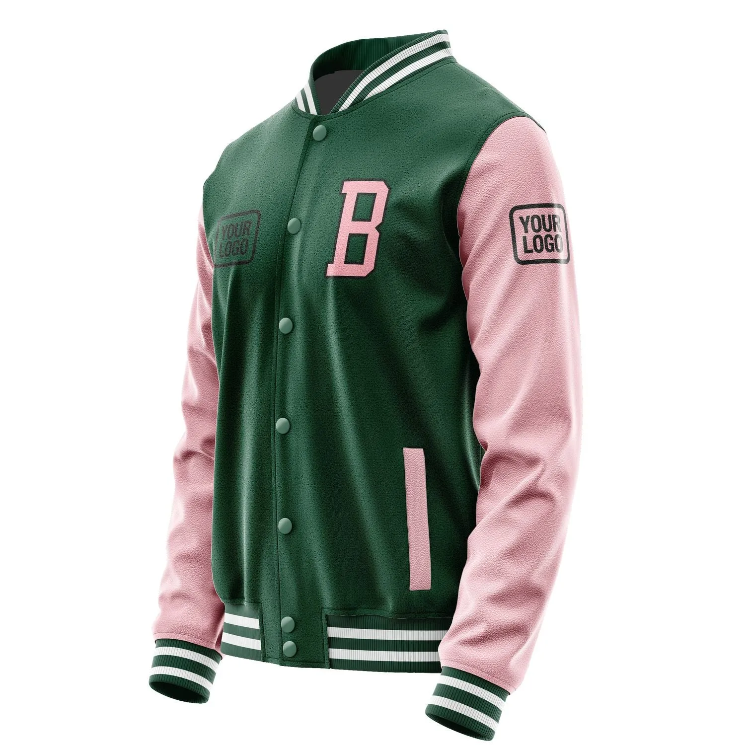 Custom Green Light Pink Jacket sold by Tailorly product image thumbnail 3