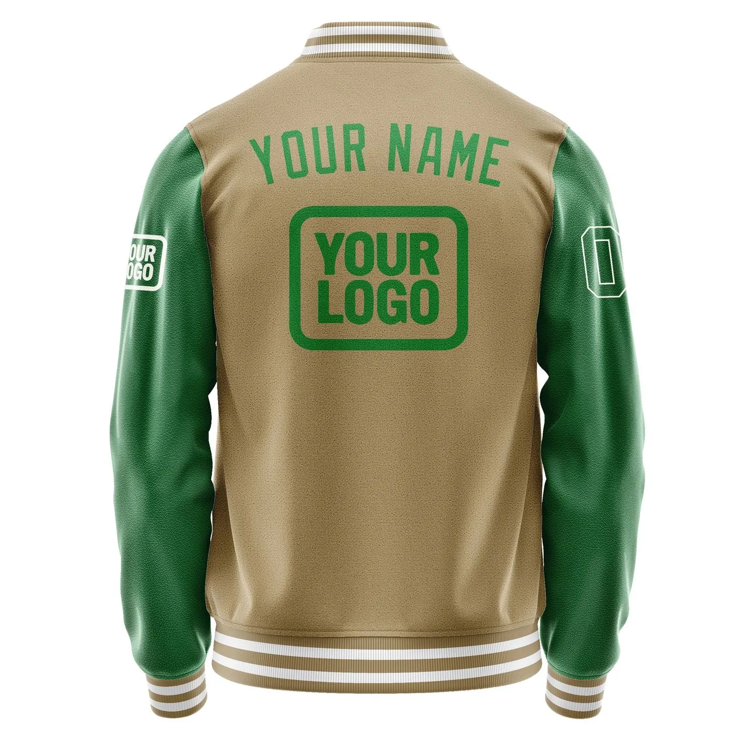 Custom Light Khaki Emerald Green Jacket sold by Tailorly product image thumbnail 4