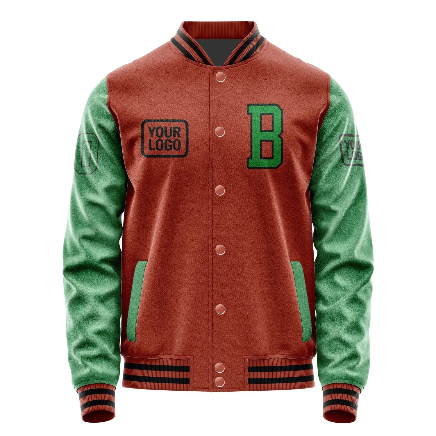 Custom Coral Red Emerald Green Jacket sold by Tailorly product image thumbnail 2
