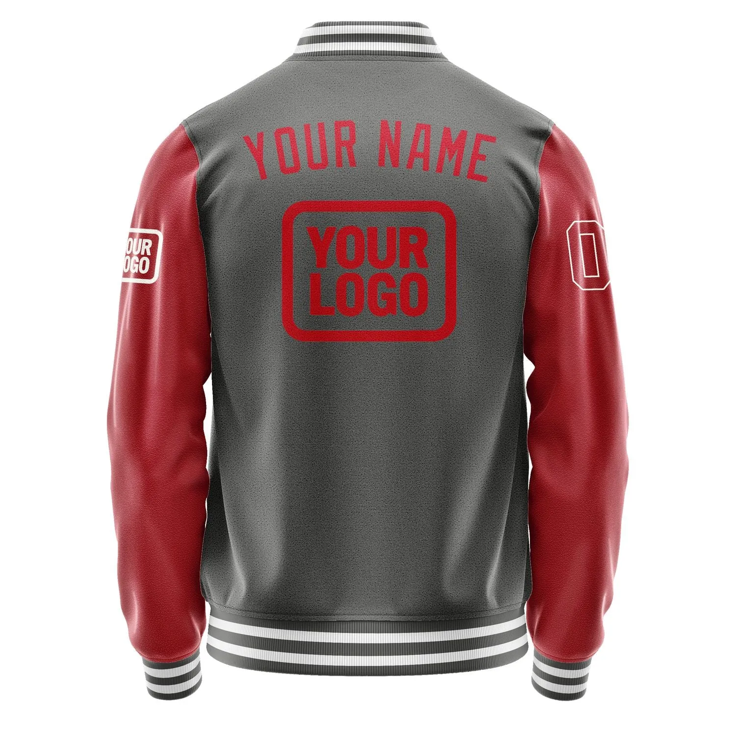 Custom Dark Grey Red Jacket sold by Tailorly product image thumbnail 4