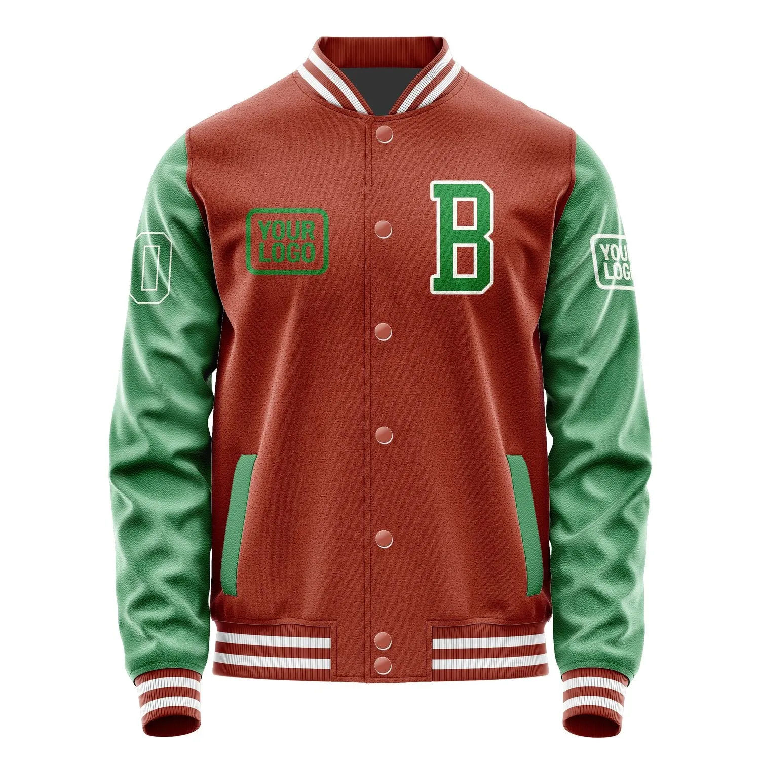 Custom Coral Red Emerald Green Jacket sold by Tailorly product image thumbnail 2