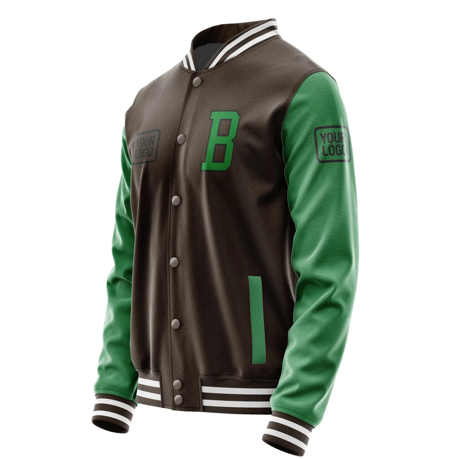 Custom Brown Emerald Green Jacket sold by Tailorly product image thumbnail 3