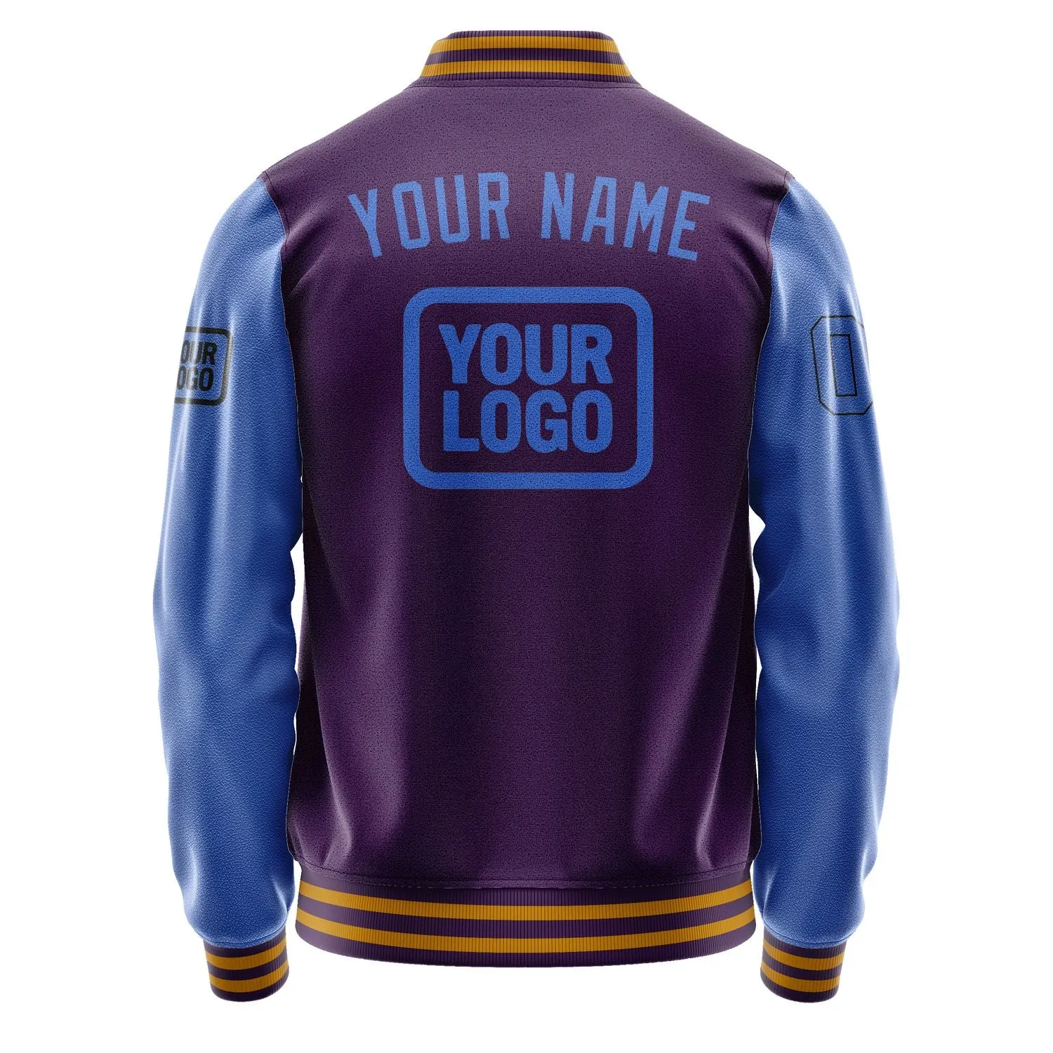 Custom Purple Sky Blue Jacket sold by Tailorly product image thumbnail 4