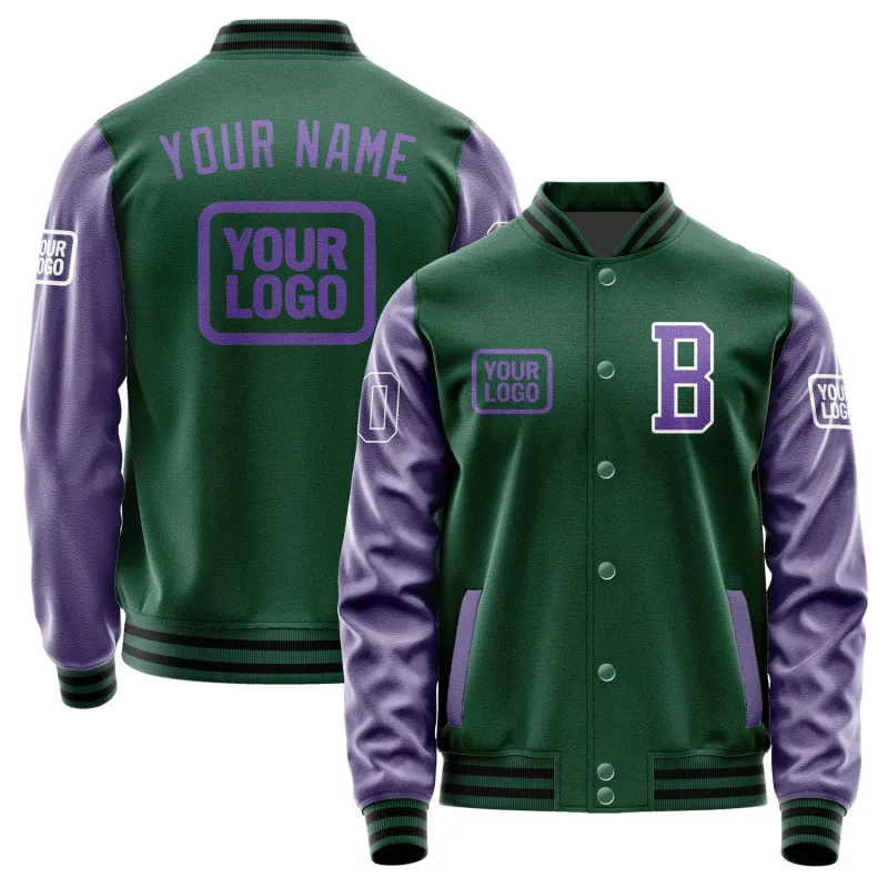 Custom Green Light Purple Jacket sold by Tailorly
