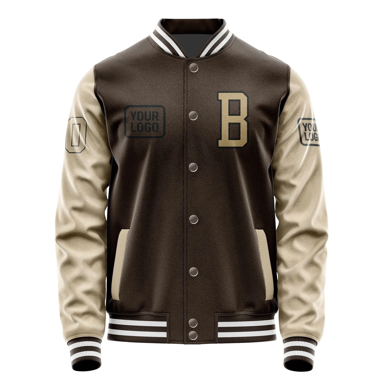 Custom Brown Light Khaki Jacket sold by Tailorly product image thumbnail 2
