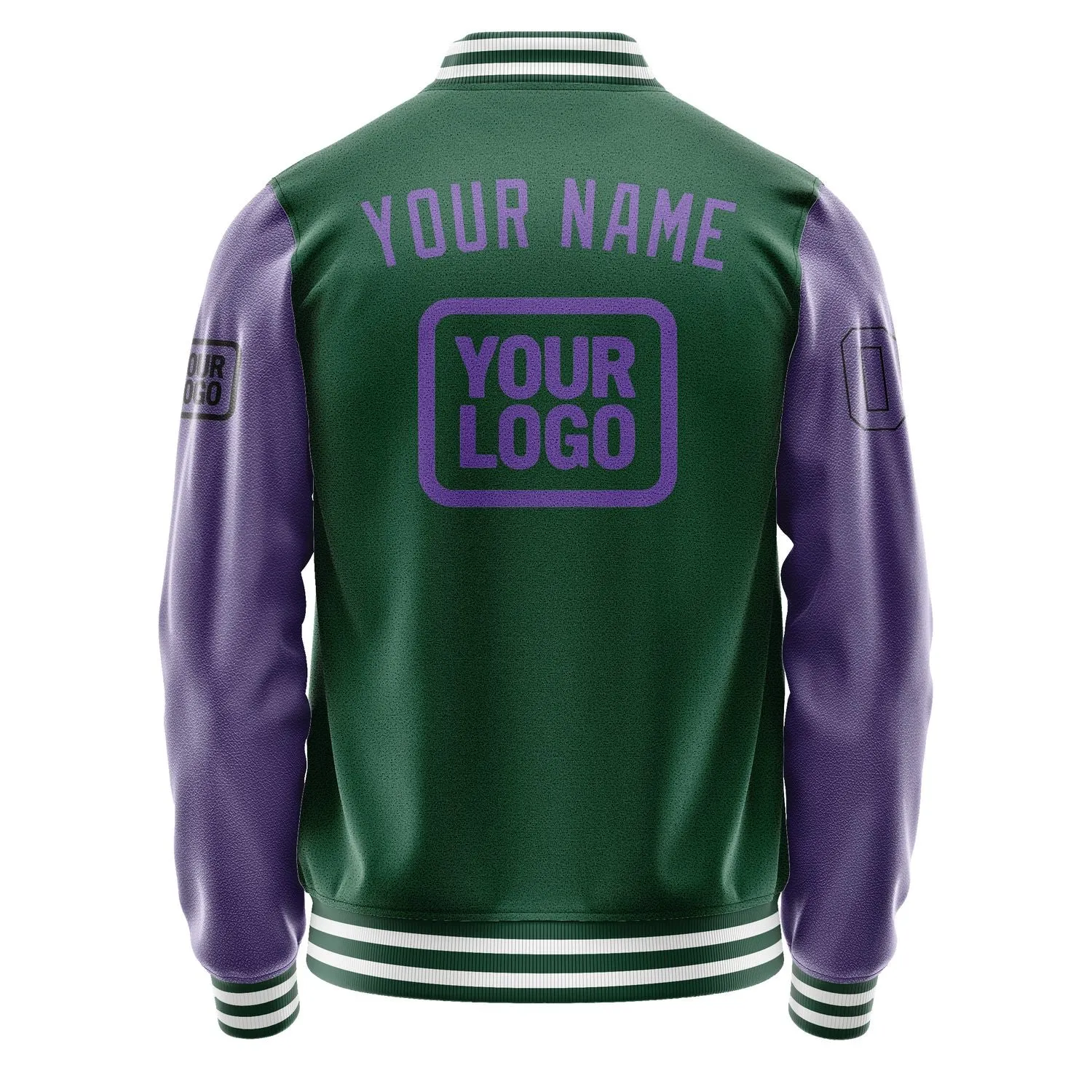 Custom Green Light Purple Jacket sold by Tailorly product image thumbnail 4