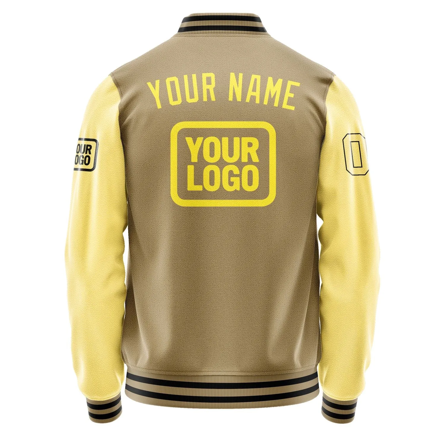 Custom Light Khaki Light Yellow Jacket sold by Tailorly product image thumbnail 4