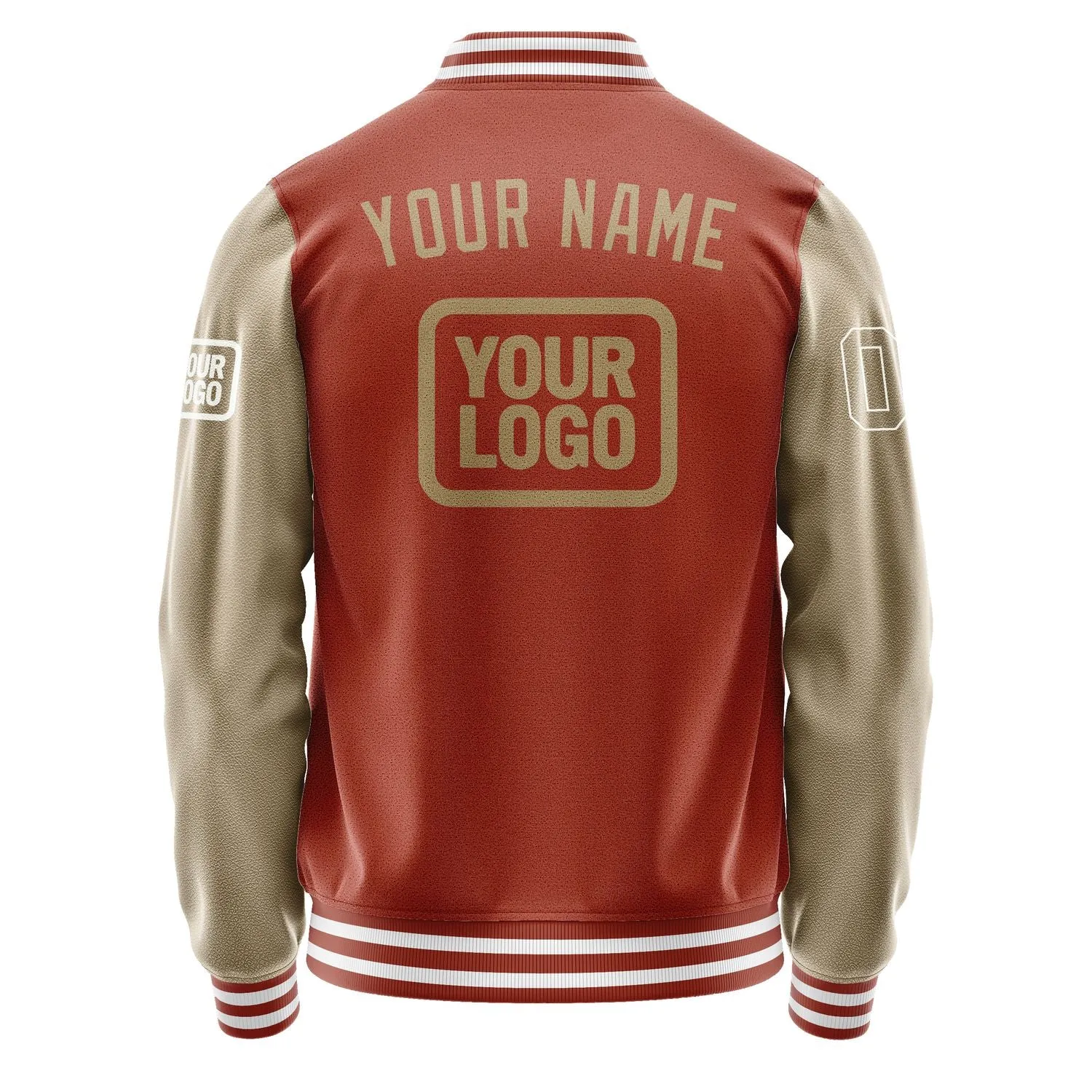 Custom Coral Red Light Khaki Jacket sold by Tailorly product image thumbnail 4