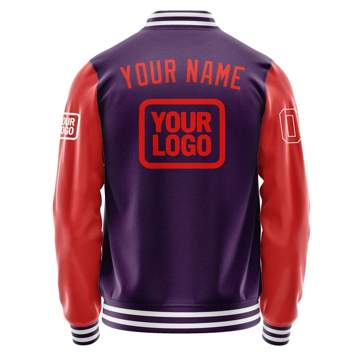 Custom Purple Orange Red Jacket sold by Tailorly product image thumbnail 4