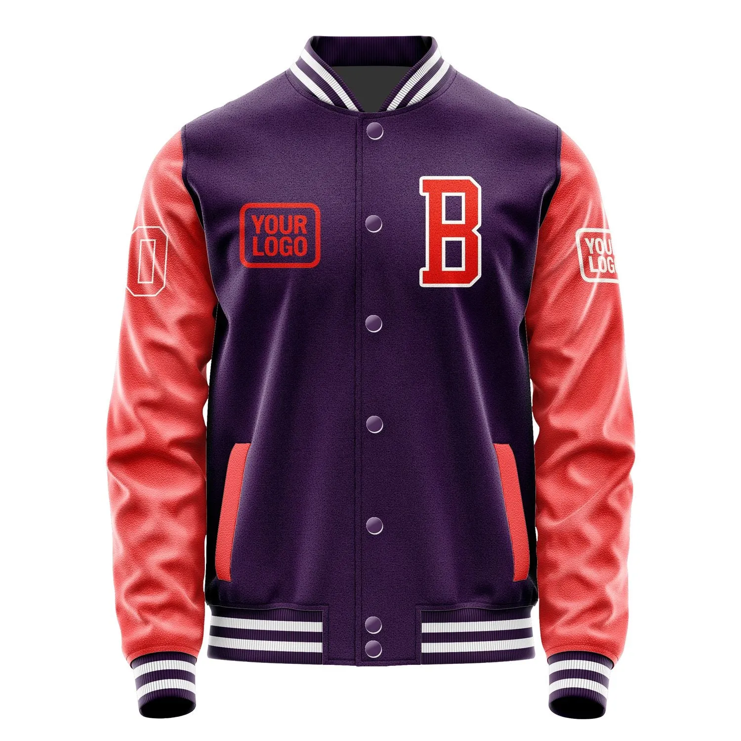 Custom Purple Orange Red Jacket sold by Tailorly product image thumbnail 2
