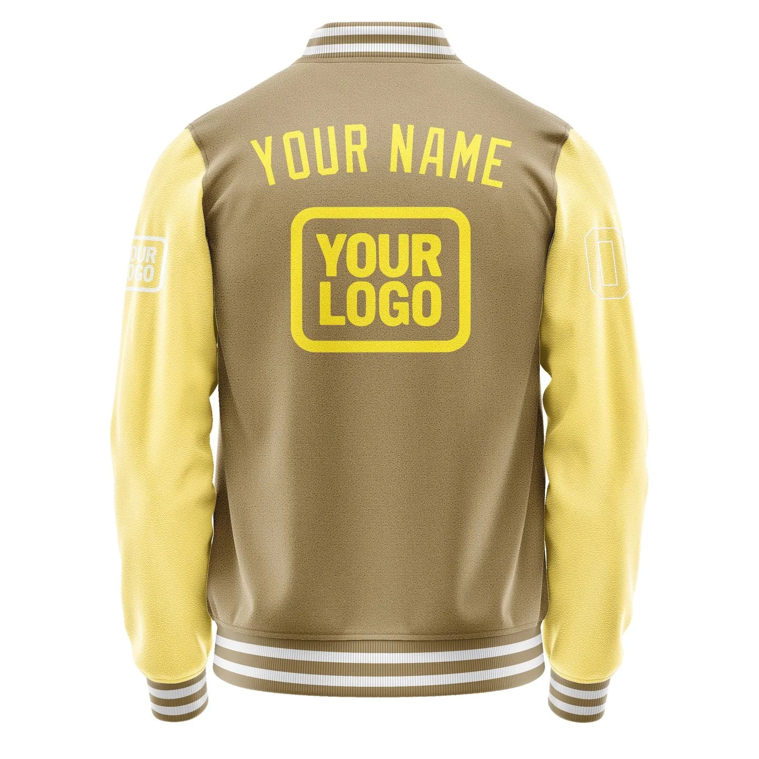 Custom Light Khaki Light Yellow Jacket sold by Tailorly product image thumbnail 4