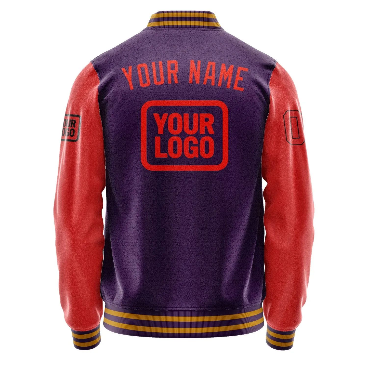 Custom Purple Orange Red Jacket sold by Tailorly product image thumbnail 4