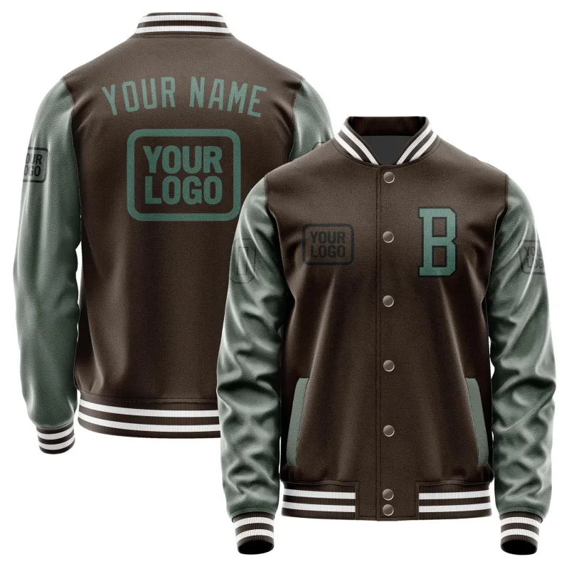Custom Brown Blue Green Jacket sold by Tailorly