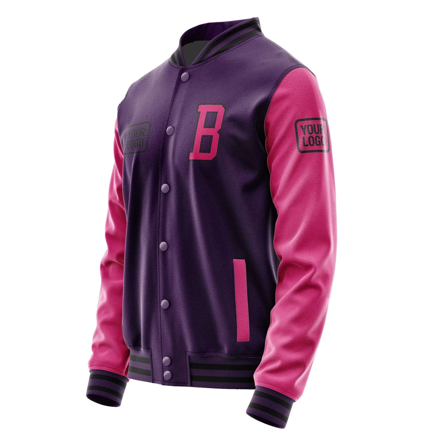 Custom Purple Pink Jacket sold by Tailorly product image thumbnail 3
