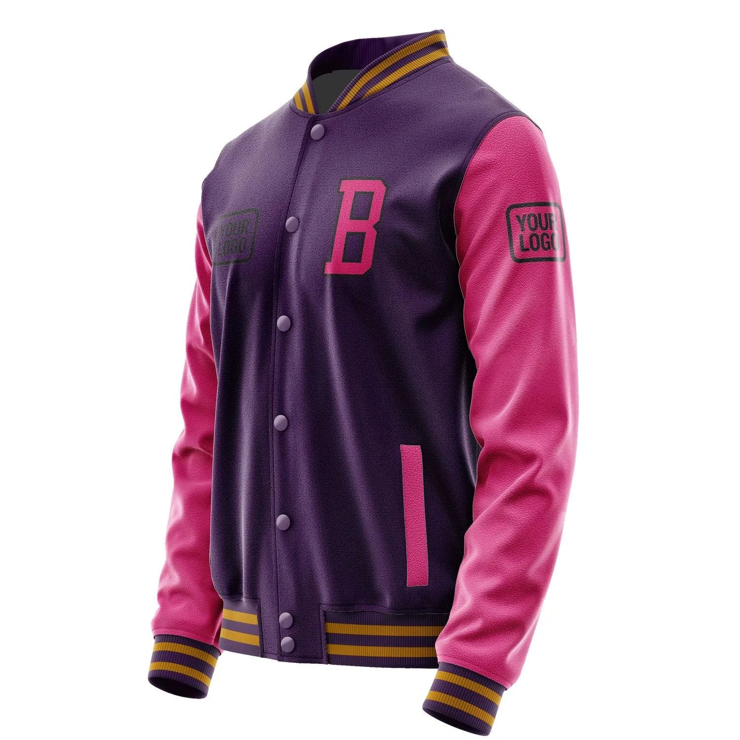 Custom Purple Pink Jacket sold by Tailorly product image thumbnail 3