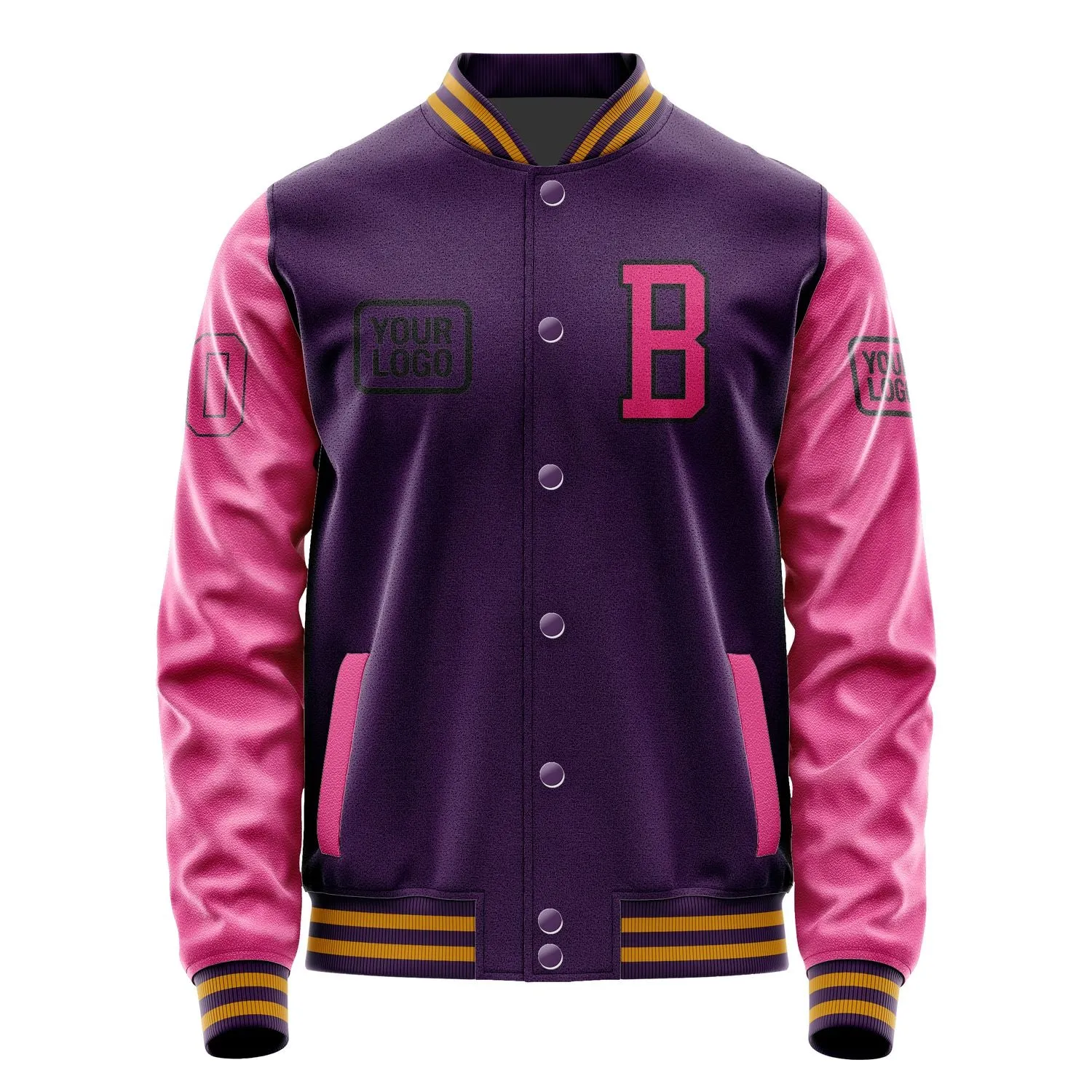 Custom Purple Pink Jacket sold by Tailorly product image thumbnail 2