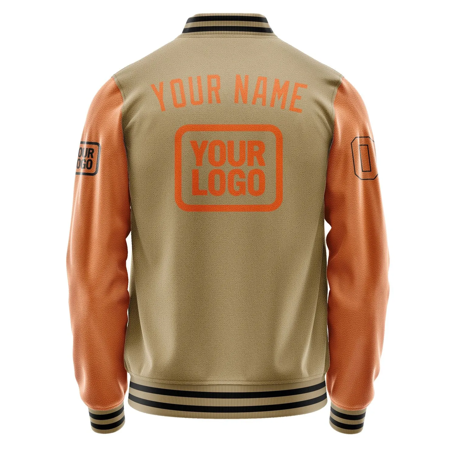 Custom Light Khaki Orange Jacket sold by Tailorly product image thumbnail 4
