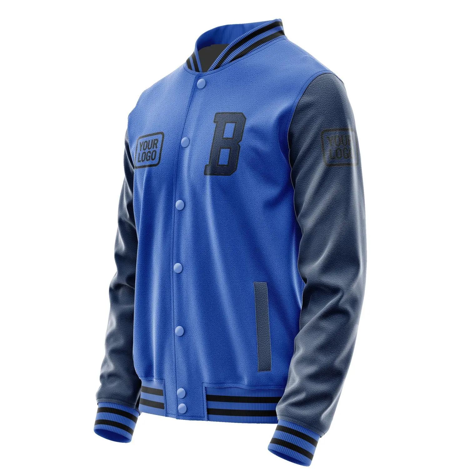 Custom Sky Blue Blue Jacket sold by Tailorly product image thumbnail 3