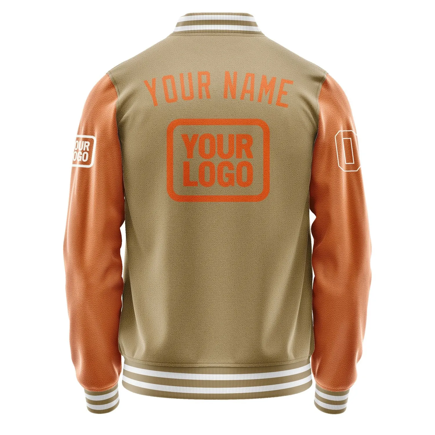 Custom Light Khaki Orange Jacket sold by Tailorly product image thumbnail 4