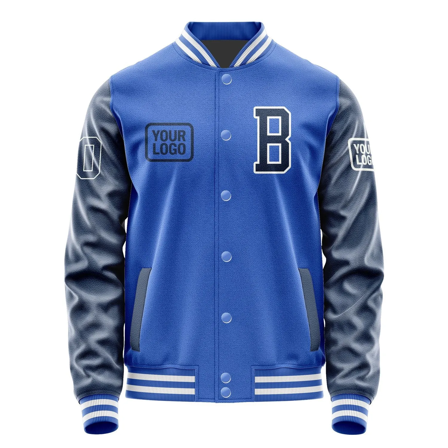 Custom Sky Blue Blue Jacket sold by Tailorly product image thumbnail 2