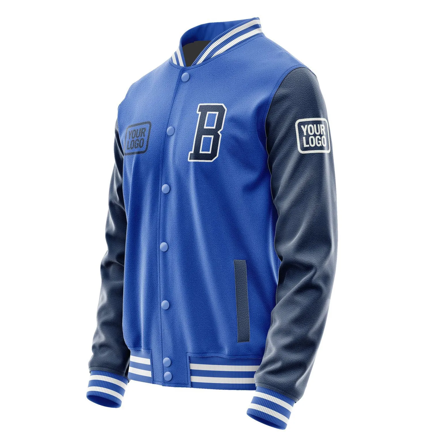 Custom Sky Blue Blue Jacket sold by Tailorly product image thumbnail 3