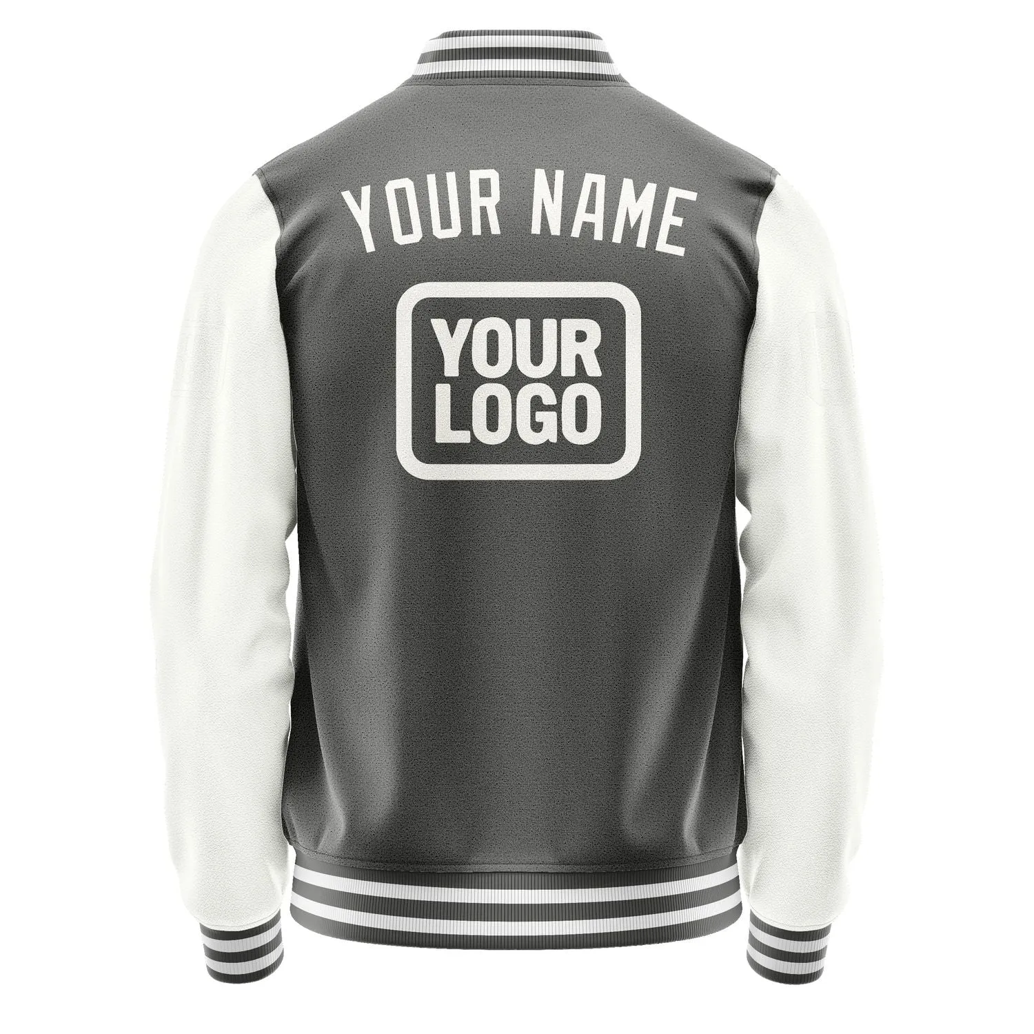 Custom Dark Grey White Jacket sold by Tailorly product image thumbnail 4