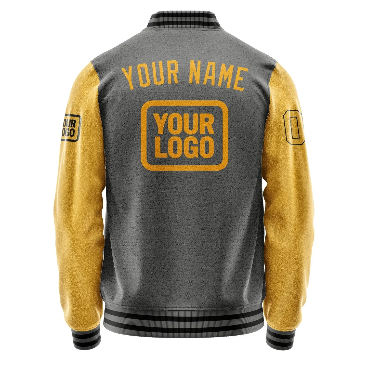 Custom Dark Grey Yellow Jacket sold by Tailorly product image thumbnail 4