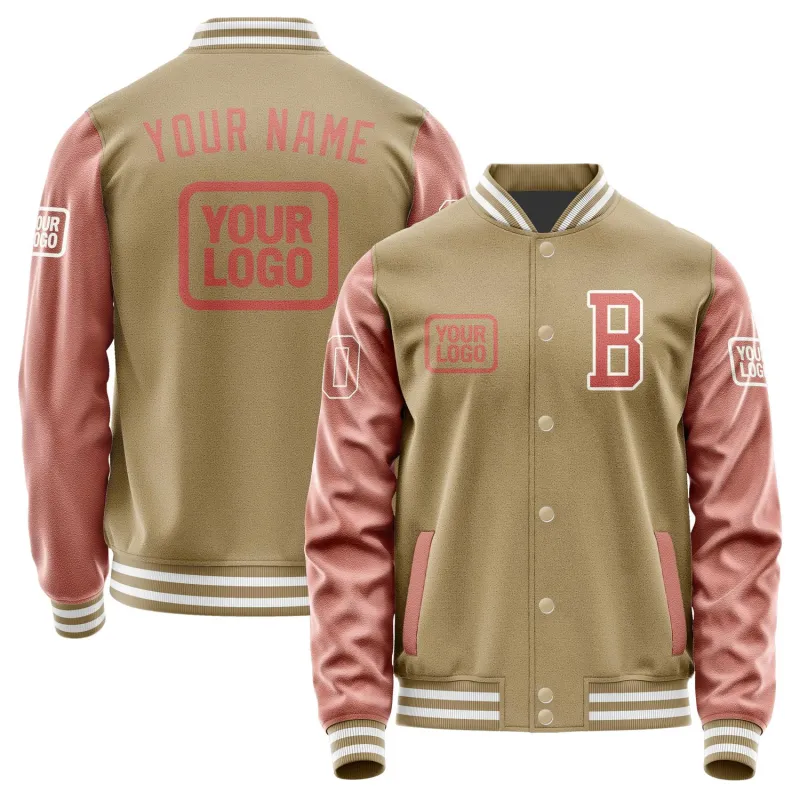 Custom Light Khaki Copper Rose Jacket sold by Tailorly