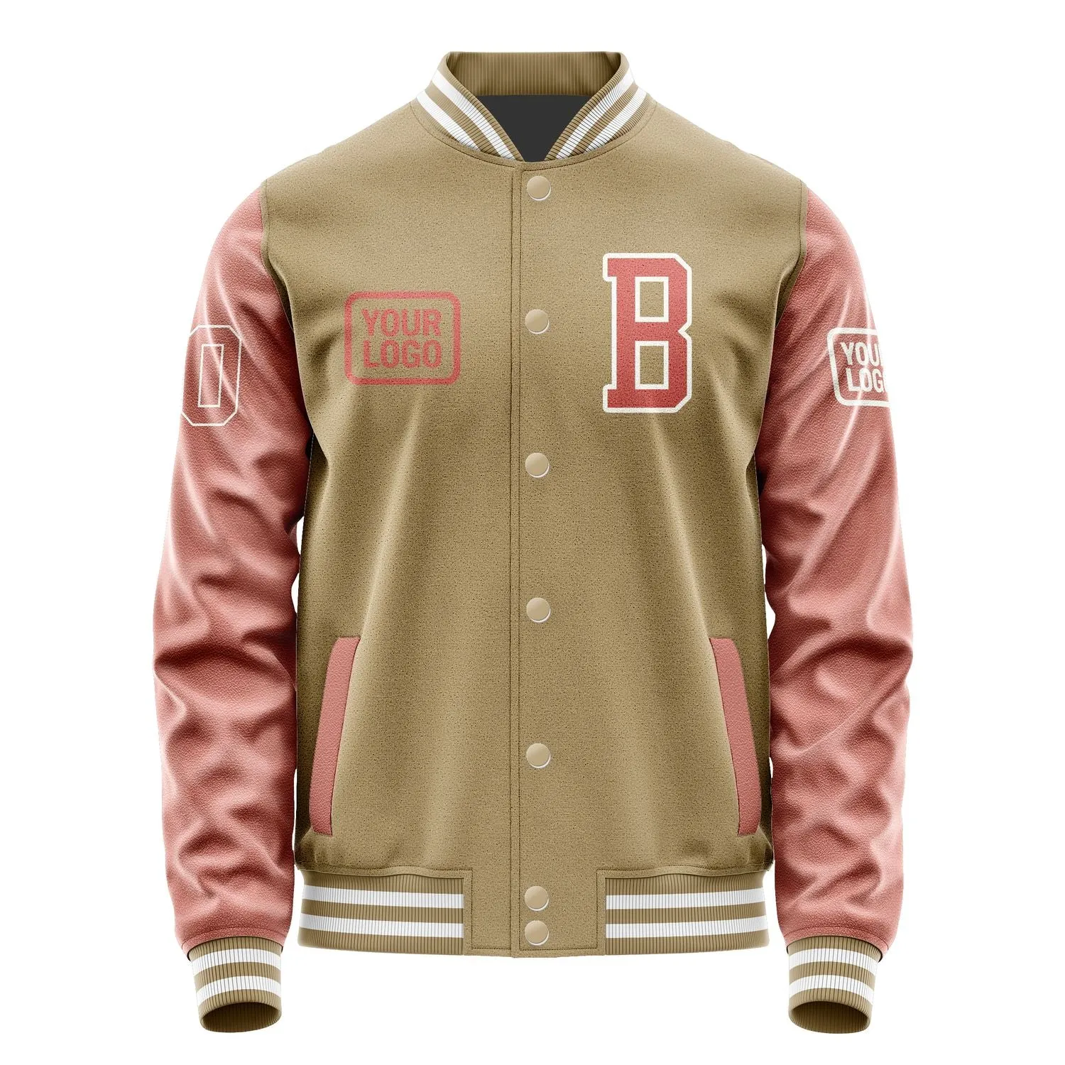 Custom Light Khaki Copper Rose Jacket sold by Tailorly product image thumbnail 2