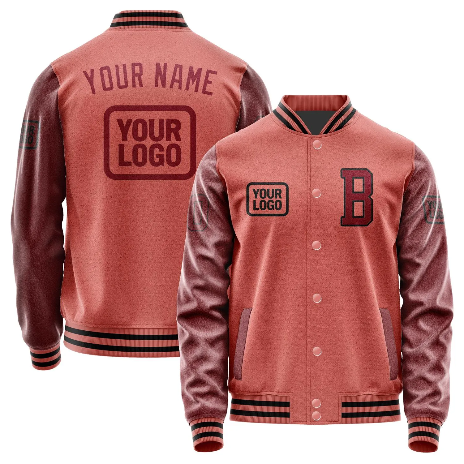 Custom Copper Rose Crimson Red Jacket sold by Tailorly
