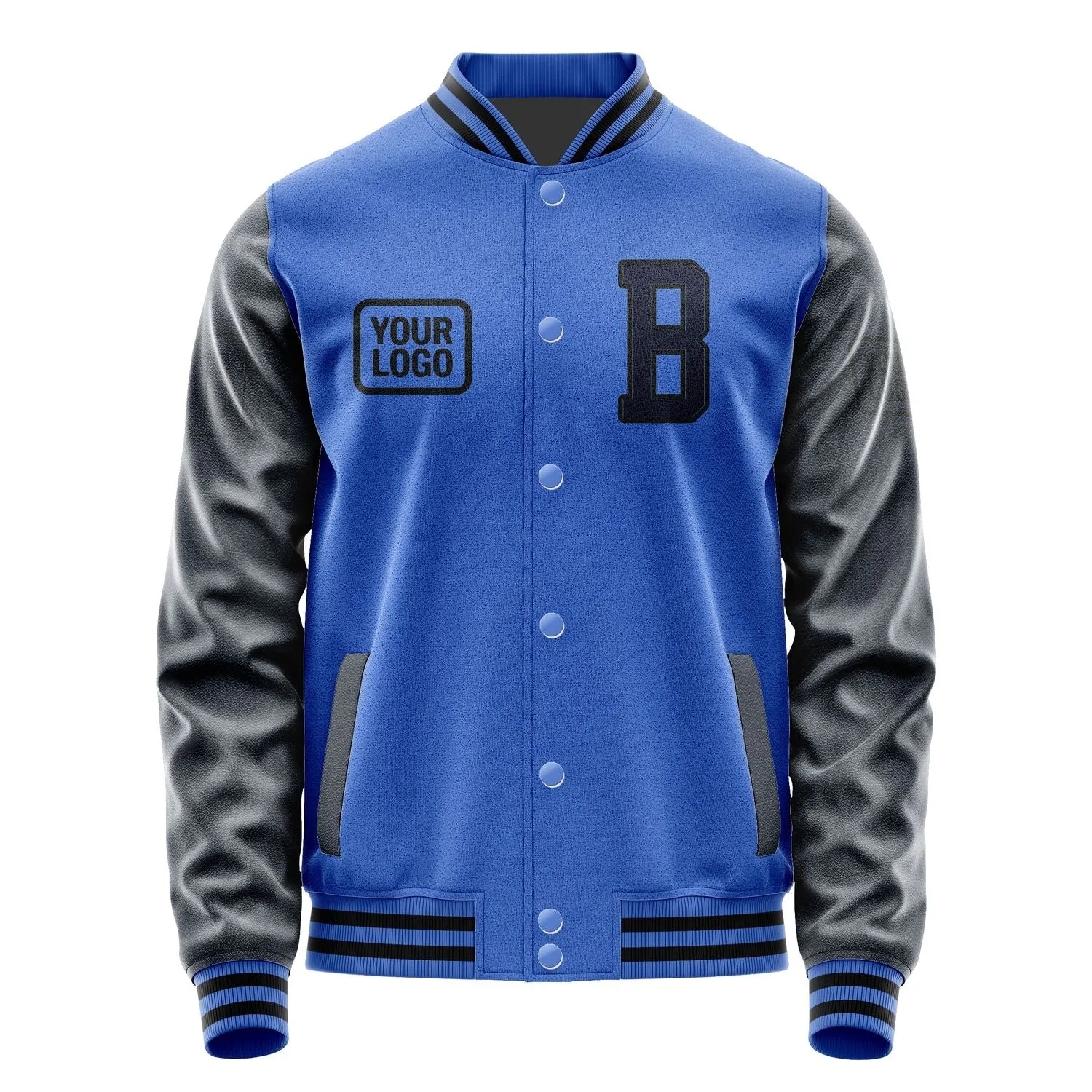 Custom Sky Blue Navy Jacket sold by Tailorly product image thumbnail 2
