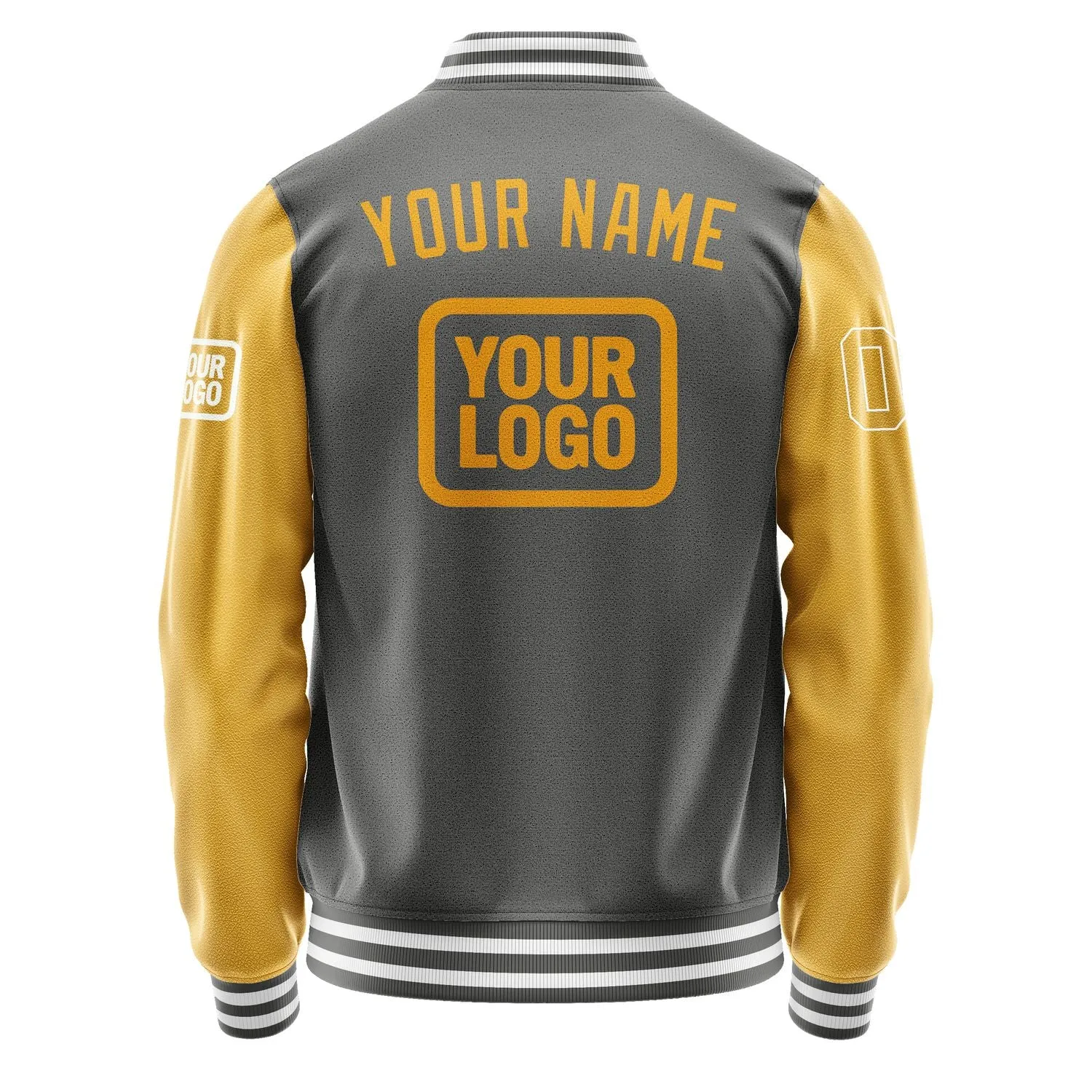 Custom Dark Grey Yellow Jacket sold by Tailorly product image thumbnail 4