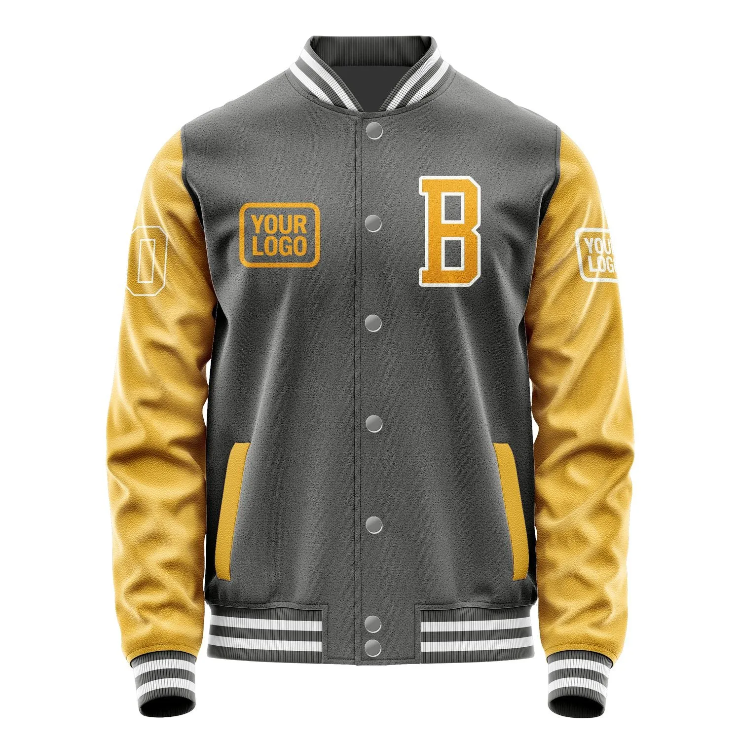 Custom Dark Grey Yellow Jacket sold by Tailorly product image thumbnail 2