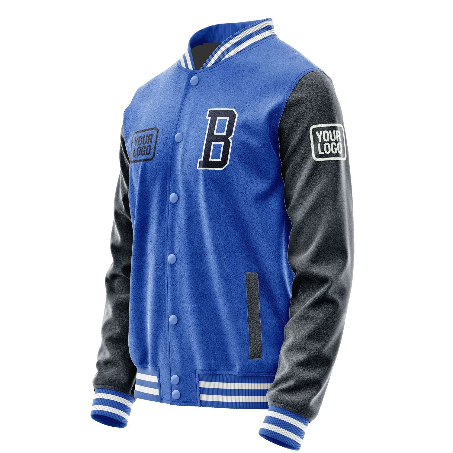 Custom Sky Blue Navy Jacket sold by Tailorly product image thumbnail 3