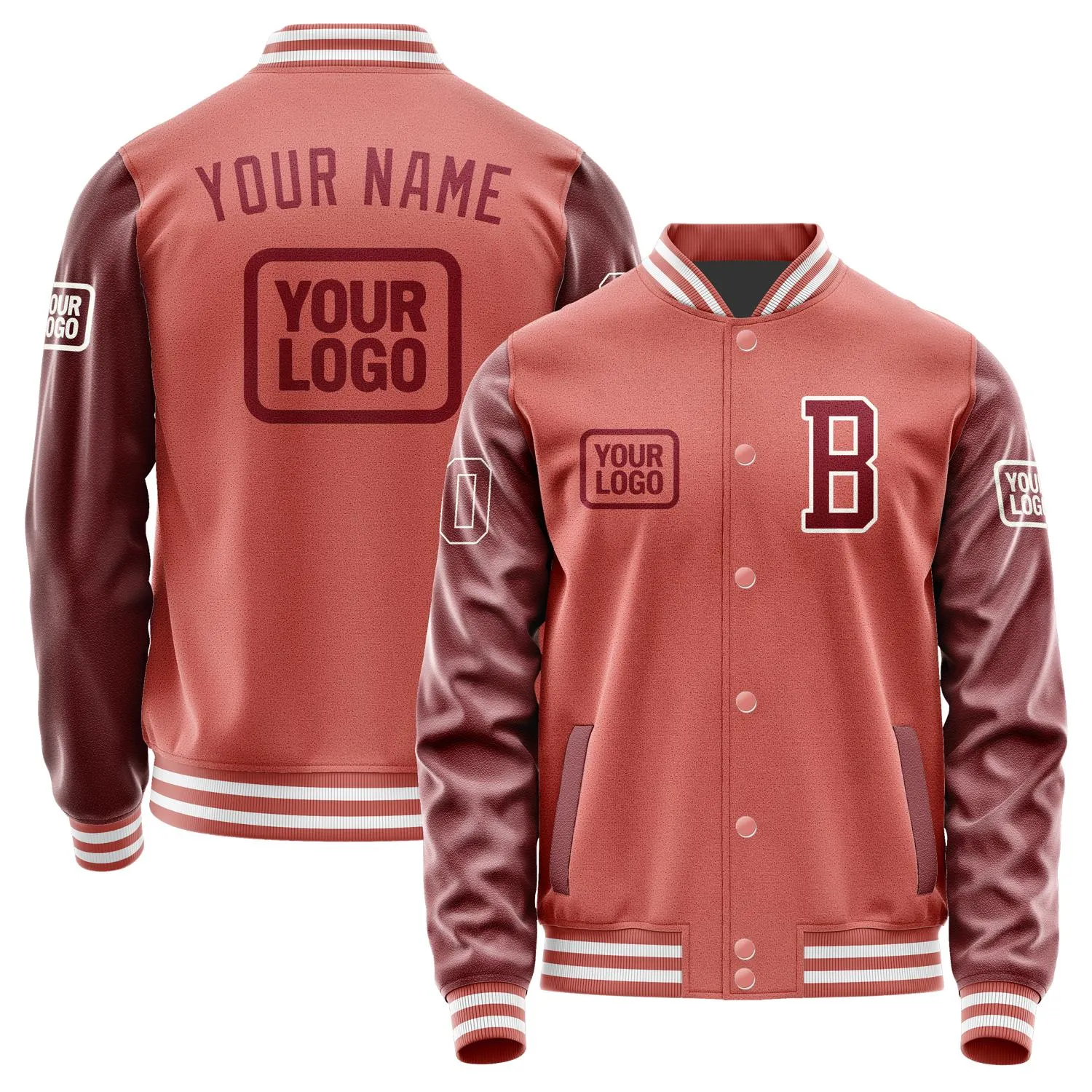Custom Copper Rose Crimson Red Jacket sold by Tailorly