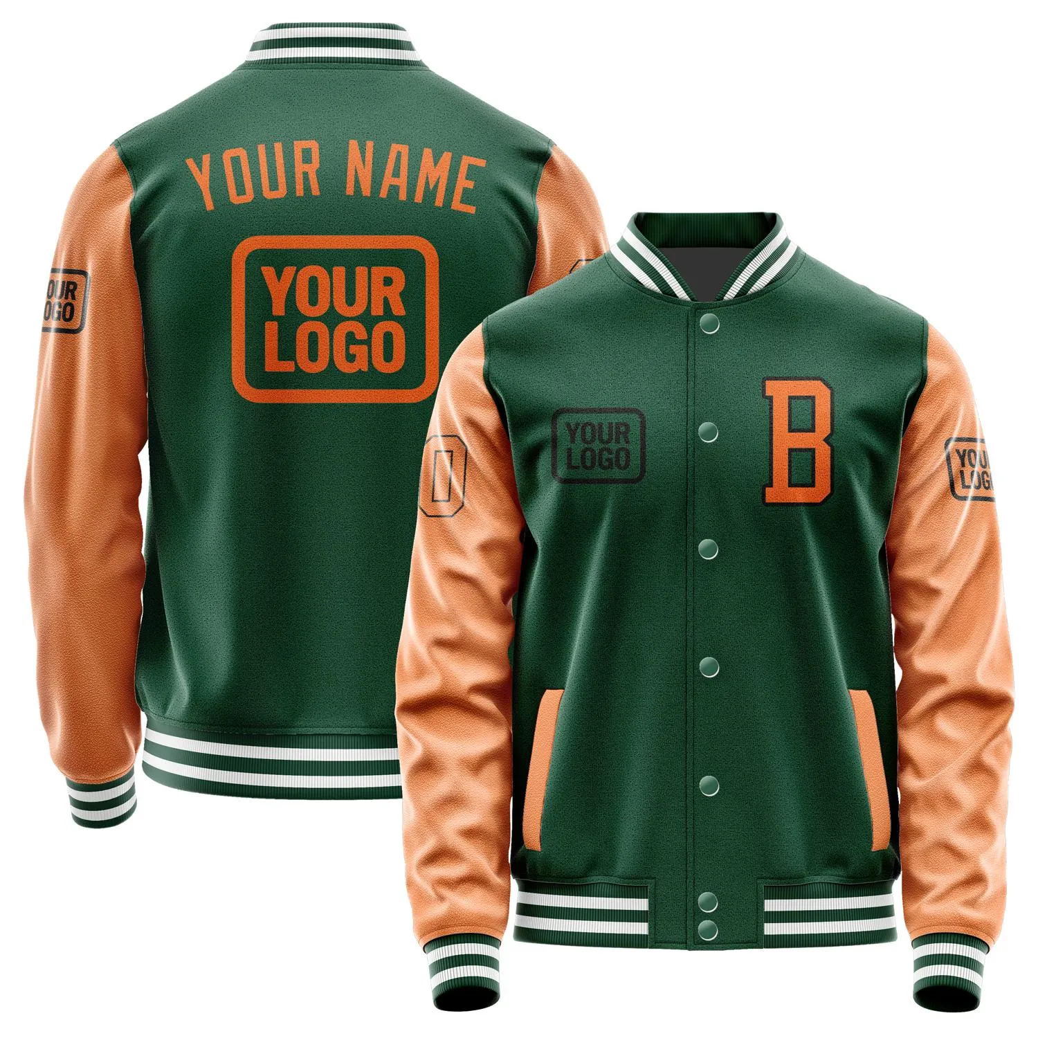 Custom Green Orange Jacket sold by Tailorly