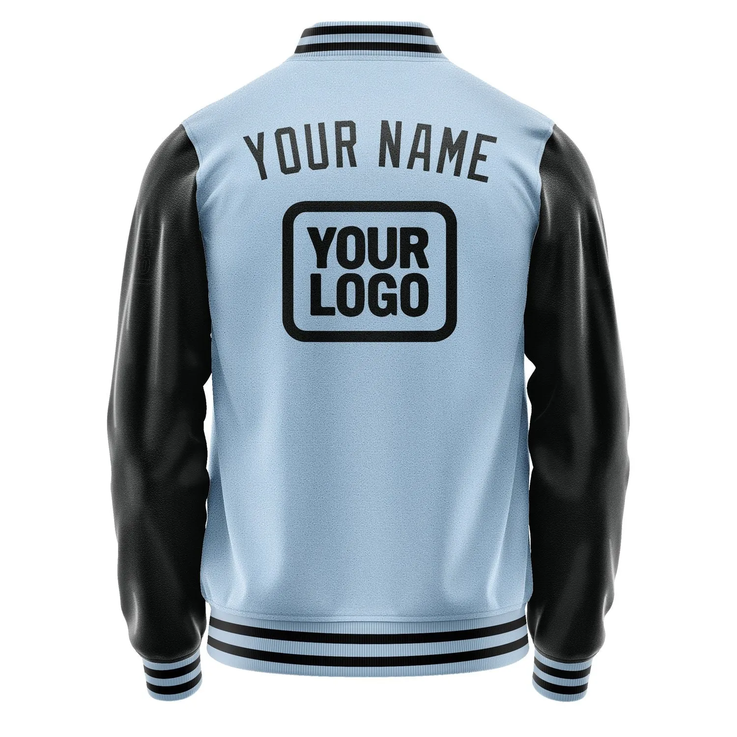 Custom Light Blue Black Jacket sold by Tailorly product image thumbnail 4