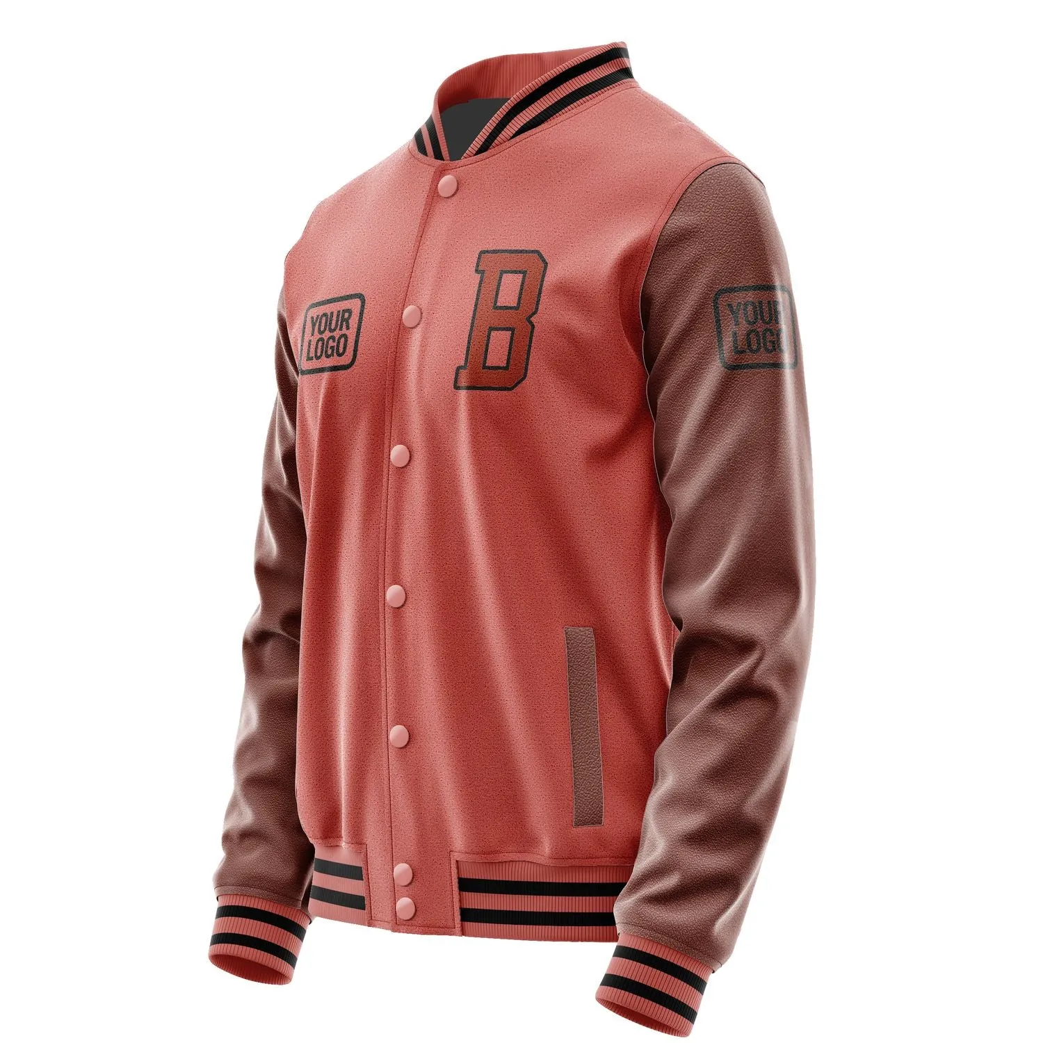 Custom Copper Rose Coral Red Jacket sold by Tailorly product image thumbnail 3