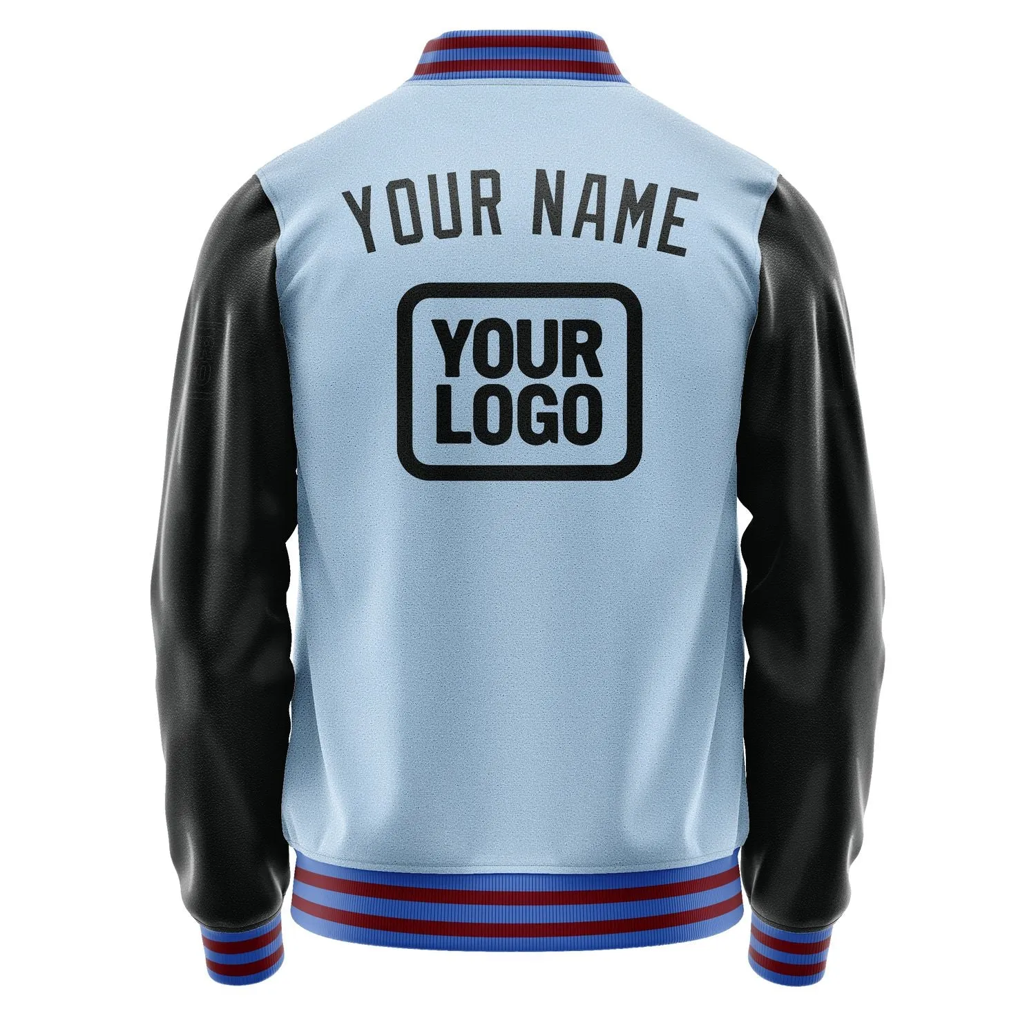 Custom Light Blue Black Jacket sold by Tailorly product image thumbnail 4